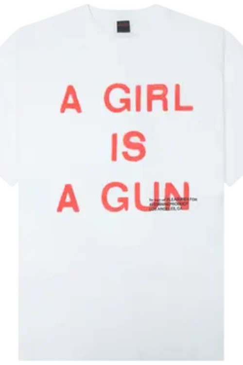 Pleasures Girl Is A Gun T-Shirt ‘White’